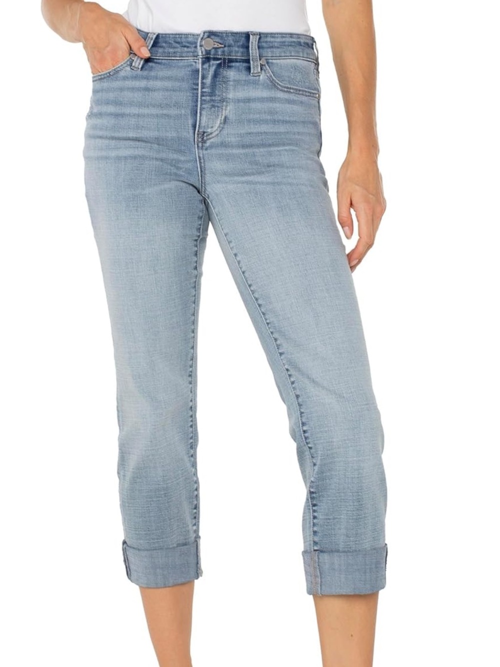 *Liverpool Charlie Crop Skinny Jeans Light Wash
